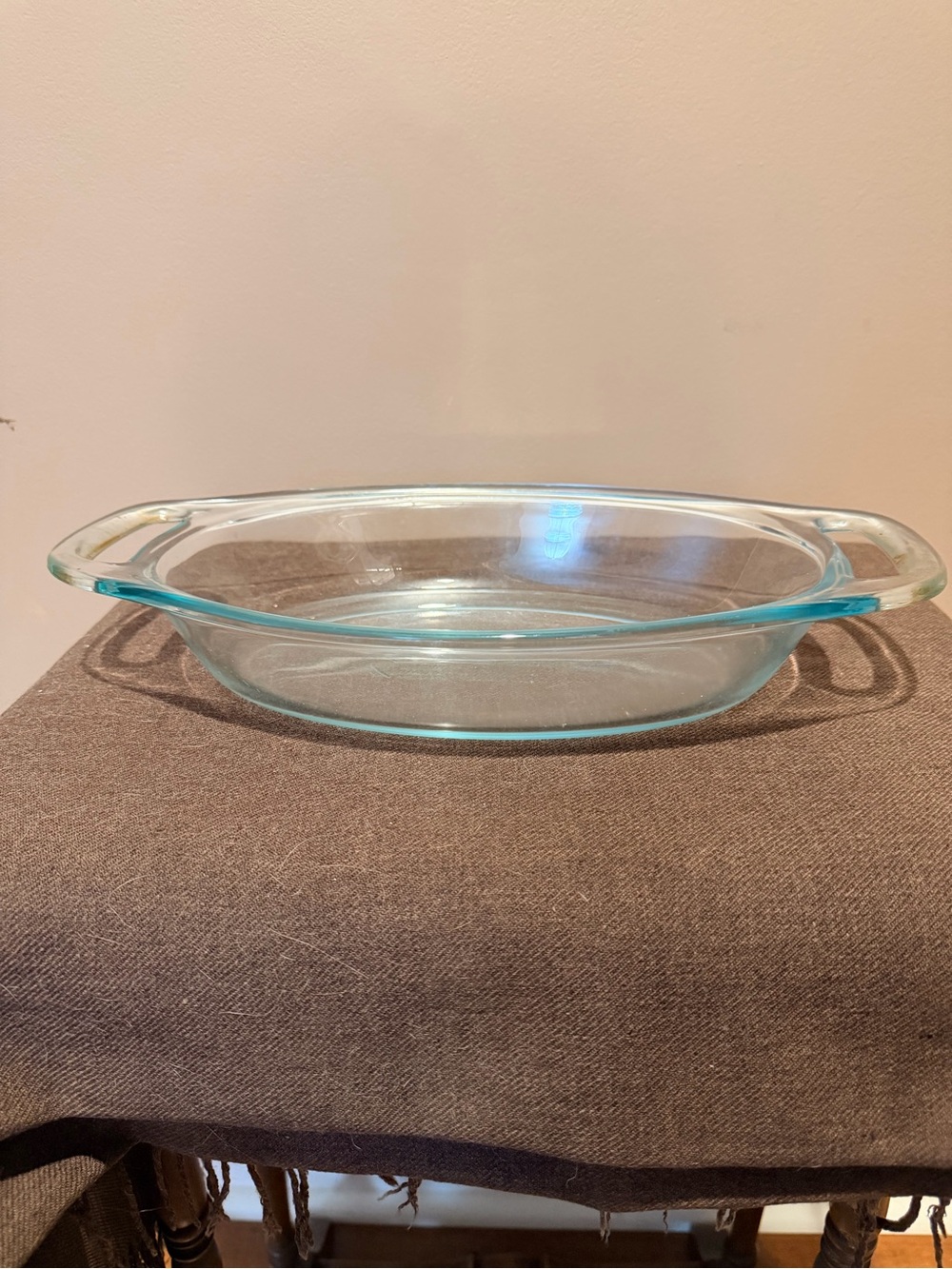 Pyrex Light Aqua Glass Oval Baking Dish